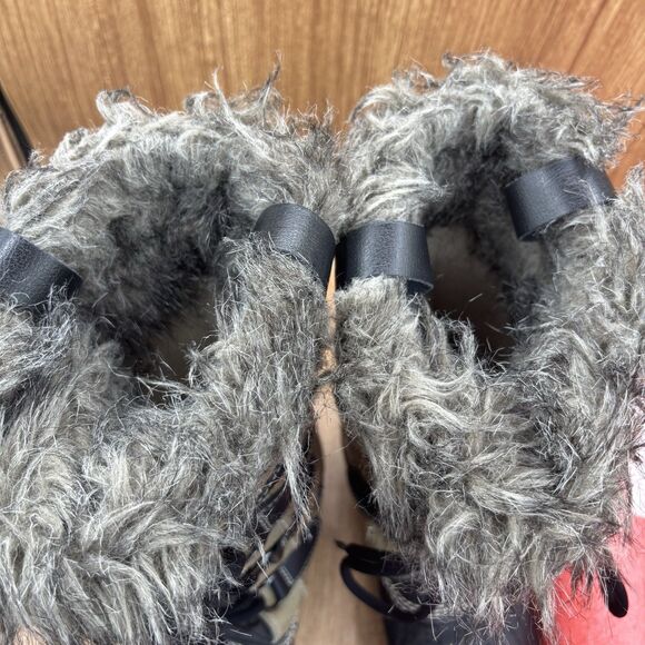 Sorel Women's Tofino Cate Boots Quilted Faux Fur Winter Snow NL1937 Brown US 8.5 - Picture 7 of 9